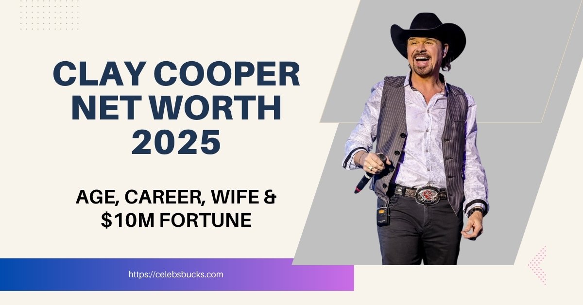 Clay Cooper performing live at Clay Cooper Theatre in Branson, Missouri 2025 – country music entertainer with $10 million net worth.